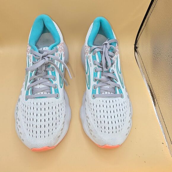 Brooks Glycerin 20 Womens Size: 8.5 B Oyster Latigo Bay Coral Neutral Running - Picture 5 of 9